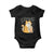 Funny Fat Cat Baby Onesie Chonk Drinking Bubble Tea TS09 Black Print Your Wear