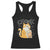 Funny Fat Cat Racerback Tank Top Chonk Drinking Bubble Tea TS09 Black Print Your Wear