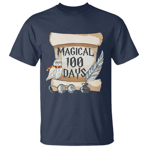 Magical 100 Days Of School Vintage Letter Magic Owl T Shirt TS09 Navy Printyourwear