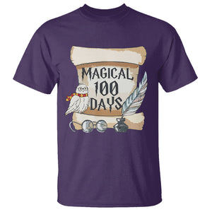 Magical 100 Days Of School Vintage Letter Magic Owl T Shirt TS09 Purple Printyourwear