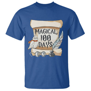 Magical 100 Days Of School Vintage Letter Magic Owl T Shirt TS09 Royal Blue Printyourwear