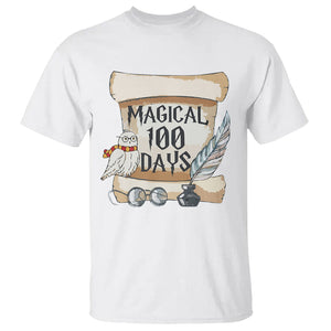 Magical 100 Days Of School Vintage Letter Magic Owl T Shirt TS09 White Printyourwear