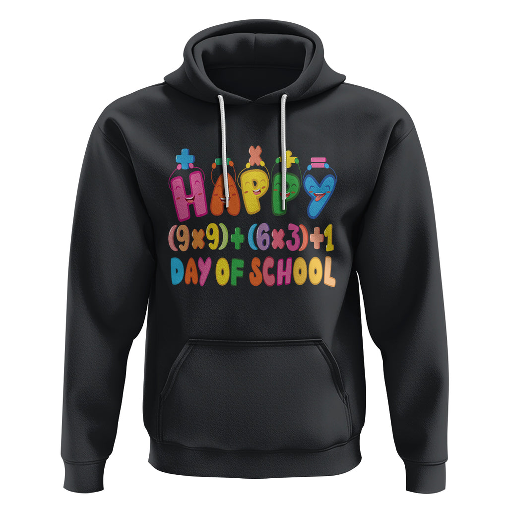 Math Formula 100 Days Of School Funny Math Teacher Hoodie TS09 Black Printyourwear