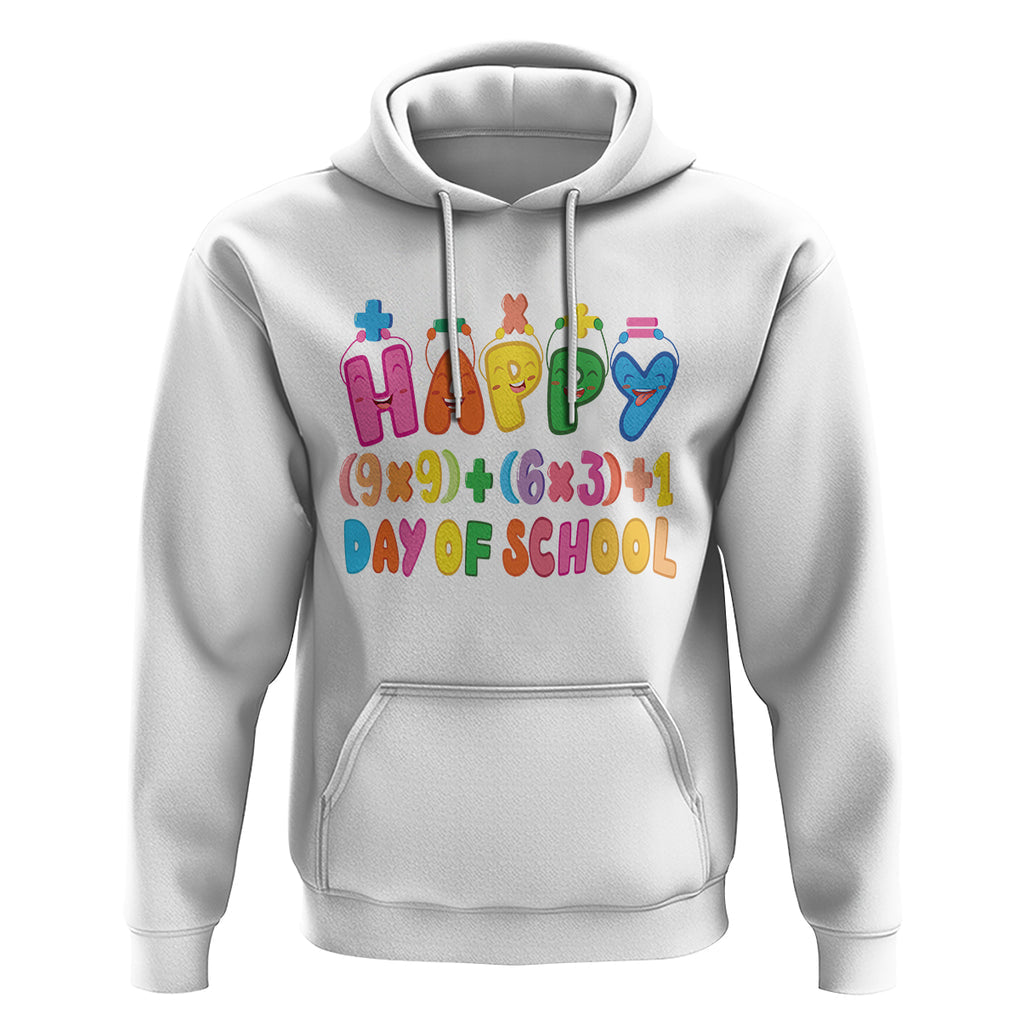 Math Formula 100 Days Of School Funny Math Teacher Hoodie TS09 White Printyourwear