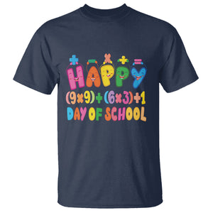 Math Formula 100 Days Of School Funny Math Teacher T Shirt TS09 Navy Printyourwear