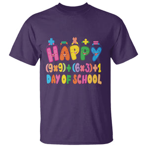 Math Formula 100 Days Of School Funny Math Teacher T Shirt TS09 Purple Printyourwear