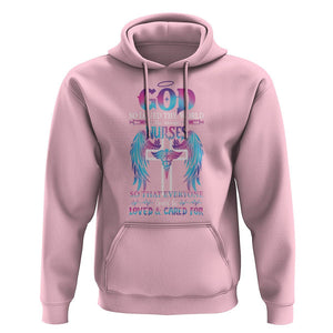 Nurse Hoodie God So Loved The World He Made Nurses So That Everyone Could Be Loved And Cares For TS09 Light Pink Printyourwear