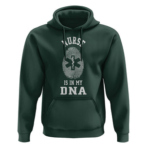 Nurse Hoodie Nursing Is In My DNA TS09 Dark Forest Green Printyourwear