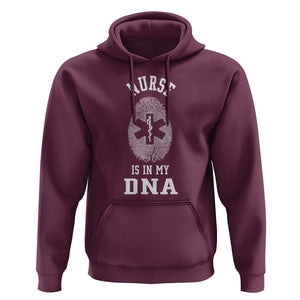 Nurse Hoodie Nursing Is In My DNA TS09 Maroon Printyourwear