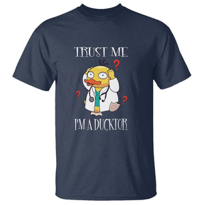 Funny Duck Doctor T Shirt Trust Me I'm A Ducktor TS09 Navy Printyourwear