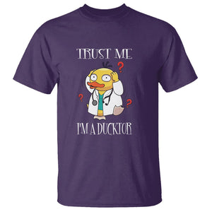 Funny Duck Doctor T Shirt Trust Me I'm A Ducktor TS09 Purple Printyourwear