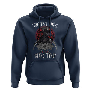 Plague Doctor Hoodie Trust Me I'm A Doctor Face Mask Physician TS09 Navy Printyourwear