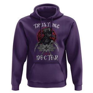 Plague Doctor Hoodie Trust Me I'm A Doctor Face Mask Physician TS09 Purple Printyourwear