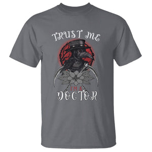 Plague Doctor T Shirt Trust Me I'm A Doctor Face Mask Physician TS09 Charcoal Printyourwear