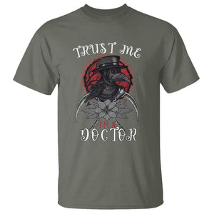 Plague Doctor T Shirt Trust Me I'm A Doctor Face Mask Physician TS09 Military Green Printyourwear