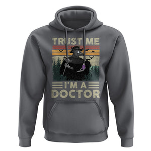 Plague Doctor Hoodie Trust Me I'm A Doctor Face Mask Physician TS09 Charcoal Printyourwear