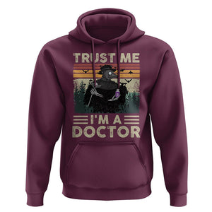 Plague Doctor Hoodie Trust Me I'm A Doctor Face Mask Physician TS09 Maroon Printyourwear