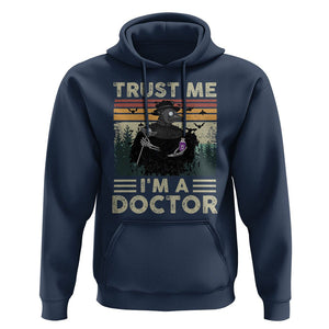 Plague Doctor Hoodie Trust Me I'm A Doctor Face Mask Physician TS09 Navy Printyourwear