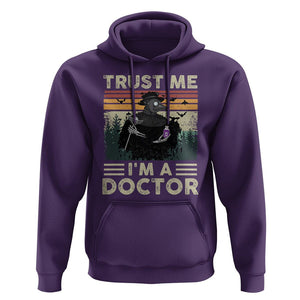 Plague Doctor Hoodie Trust Me I'm A Doctor Face Mask Physician TS09 Purple Printyourwear