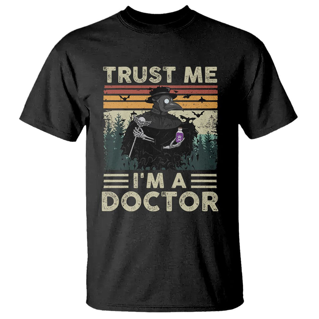 Plague Doctor T Shirt Trust Me I'm A Doctor Face Mask Physician TS09 Black Printyourwear