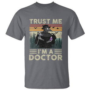 Plague Doctor T Shirt Trust Me I'm A Doctor Face Mask Physician TS09 Charcoal Printyourwear