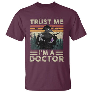 Plague Doctor T Shirt Trust Me I'm A Doctor Face Mask Physician TS09 Maroon Printyourwear