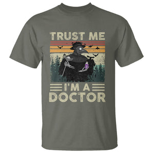 Plague Doctor T Shirt Trust Me I'm A Doctor Face Mask Physician TS09 Military Green Printyourwear