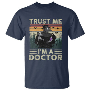 Plague Doctor T Shirt Trust Me I'm A Doctor Face Mask Physician TS09 Navy Printyourwear