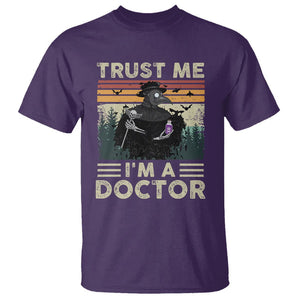 Plague Doctor T Shirt Trust Me I'm A Doctor Face Mask Physician TS09 Purple Printyourwear