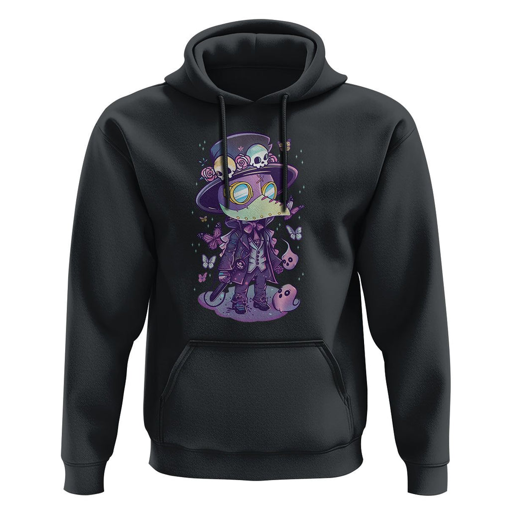 Pastel Goth Cute Creepy Plague Doctor Hoodie TS09 Black Printyourwear