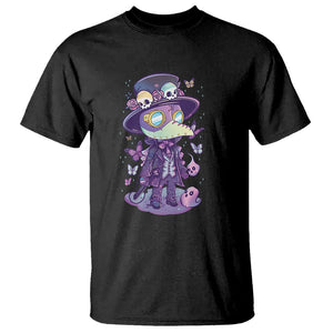 Pastel Goth Cute Creepy Plague Doctor T Shirt TS09 Black Printyourwear