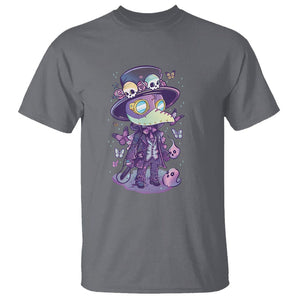 Pastel Goth Cute Creepy Plague Doctor T Shirt TS09 Charcoal Printyourwear