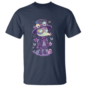 Pastel Goth Cute Creepy Plague Doctor T Shirt TS09 Navy Printyourwear