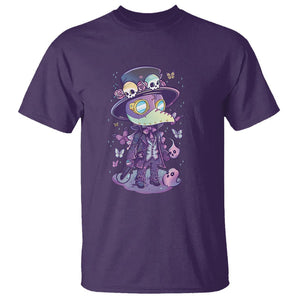 Pastel Goth Cute Creepy Plague Doctor T Shirt TS09 Purple Printyourwear