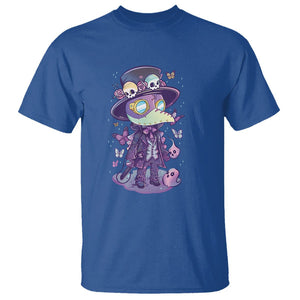 Pastel Goth Cute Creepy Plague Doctor T Shirt TS09 Royal Blue Printyourwear