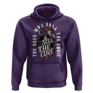 Plague Doctor Hoodie The Ones Who Sell the Panic Sell the Cure TS09 Purple Printyourwear