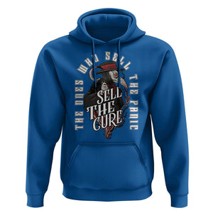 Plague Doctor Hoodie The Ones Who Sell the Panic Sell the Cure TS09 Royal Blue Printyourwear