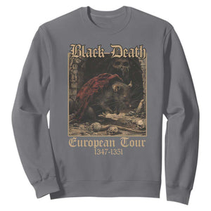 European Tour Creepy Plague Rat Doctor Sweatshirt TS09 Charcoal Printyourwear