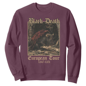 European Tour Creepy Plague Rat Doctor Sweatshirt TS09 Maroon Printyourwear
