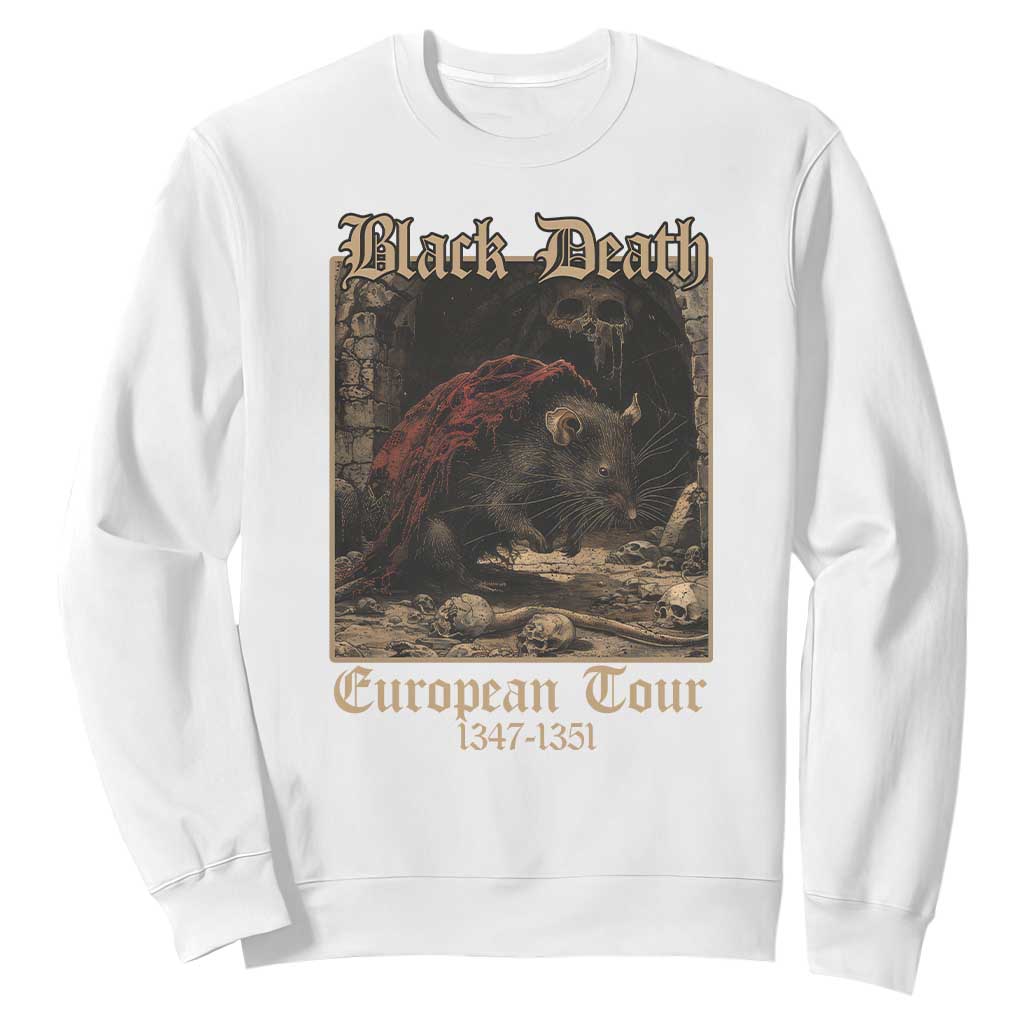 European Tour Creepy Plague Rat Doctor Sweatshirt TS09 White Printyourwear