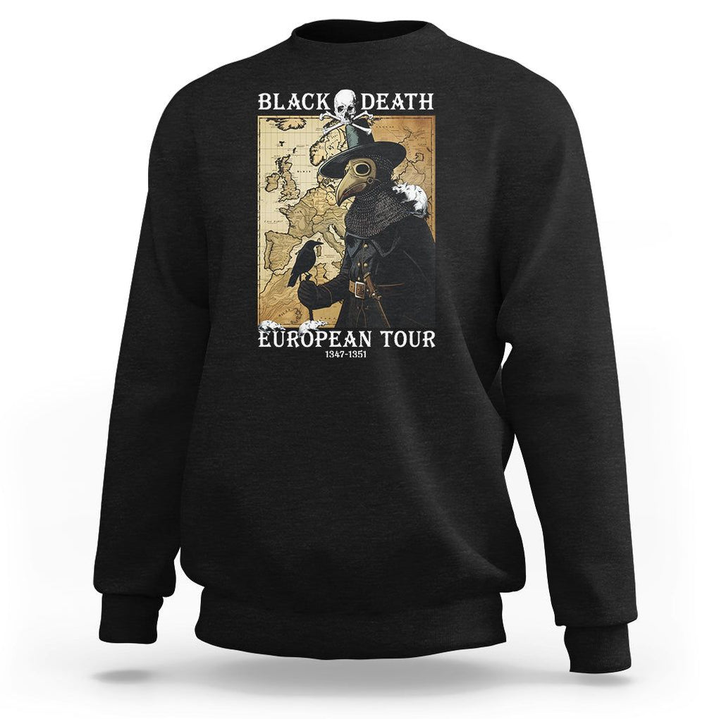 European Tour Plague Doctor Sweatshirt TS09 Black Printyourwear