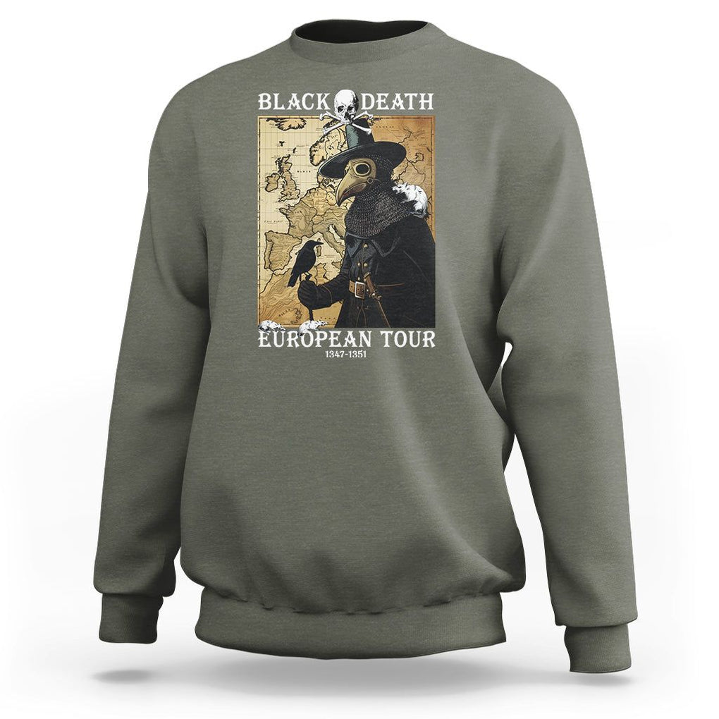 European Tour Plague Doctor Sweatshirt TS09 Military Green Printyourwear