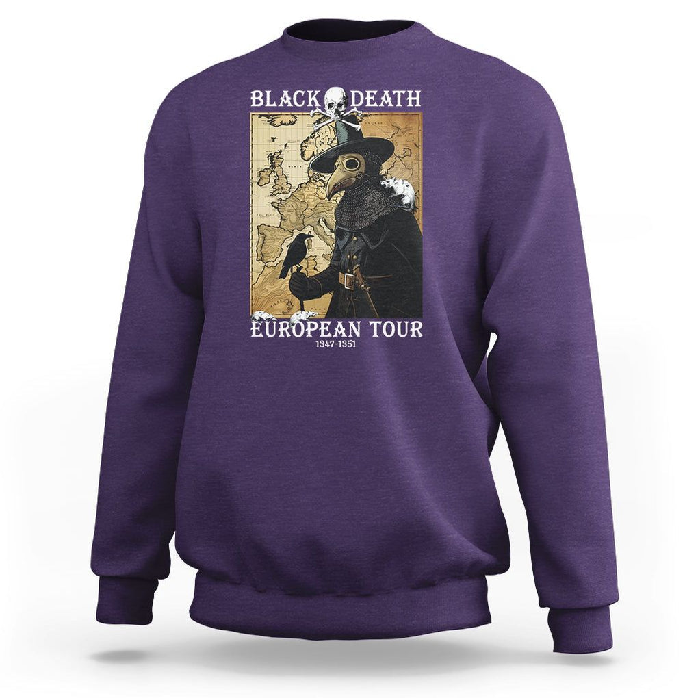 European Tour Plague Doctor Sweatshirt TS09 Purple Printyourwear
