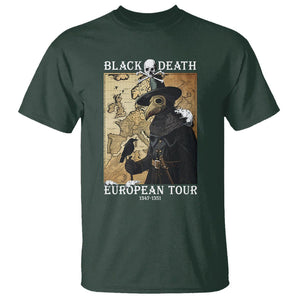 European Tour Plague Doctor T Shirt TS09 Dark Forest Green Printyourwear