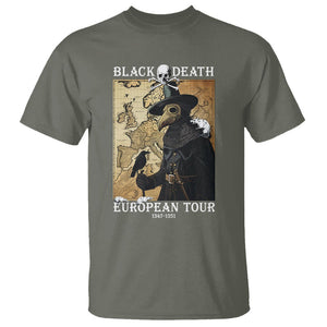 European Tour Plague Doctor T Shirt TS09 Military Green Printyourwear