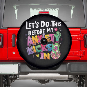 Funny Frog Let's Do This Before My Anxiety Kicks In Spare Tire Cover TS09 Black Print Your Wear