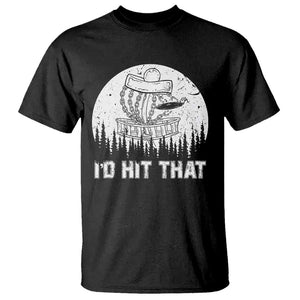 Retro I'd Hit That Disc Golf T Shirt TS09 Black Print Your Wear