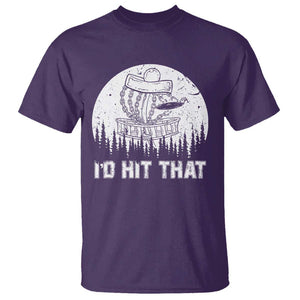 Retro I'd Hit That Disc Golf T Shirt TS09 Purple Print Your Wear