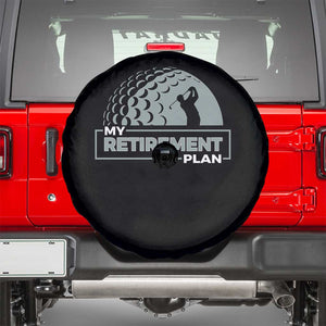 Funny Retirement Plan Golf Player Golfer Spare Tire Cover TS09 Black Print Your Wear