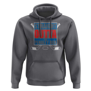 Hockey Hoodie Straight Outta The Penalty Box TS09 Charcoal Print Your Wear